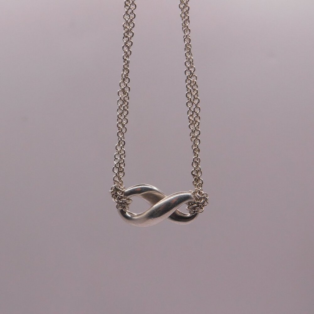 TIFFANY INFINITY NECKLACE - 16 INCHES - Picture 8 of 13